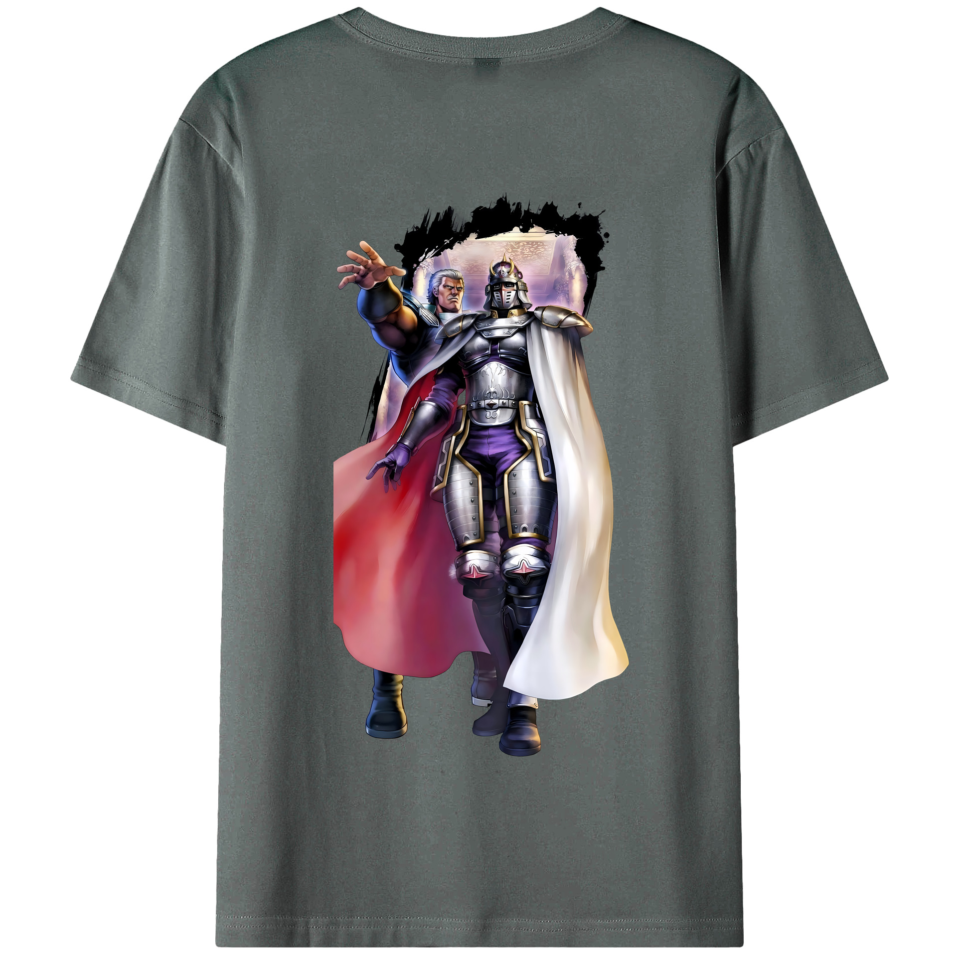 （画像用） 北斗の拳 Fist of the North Star 綿100％半袖Tシャツ（背面プリント）